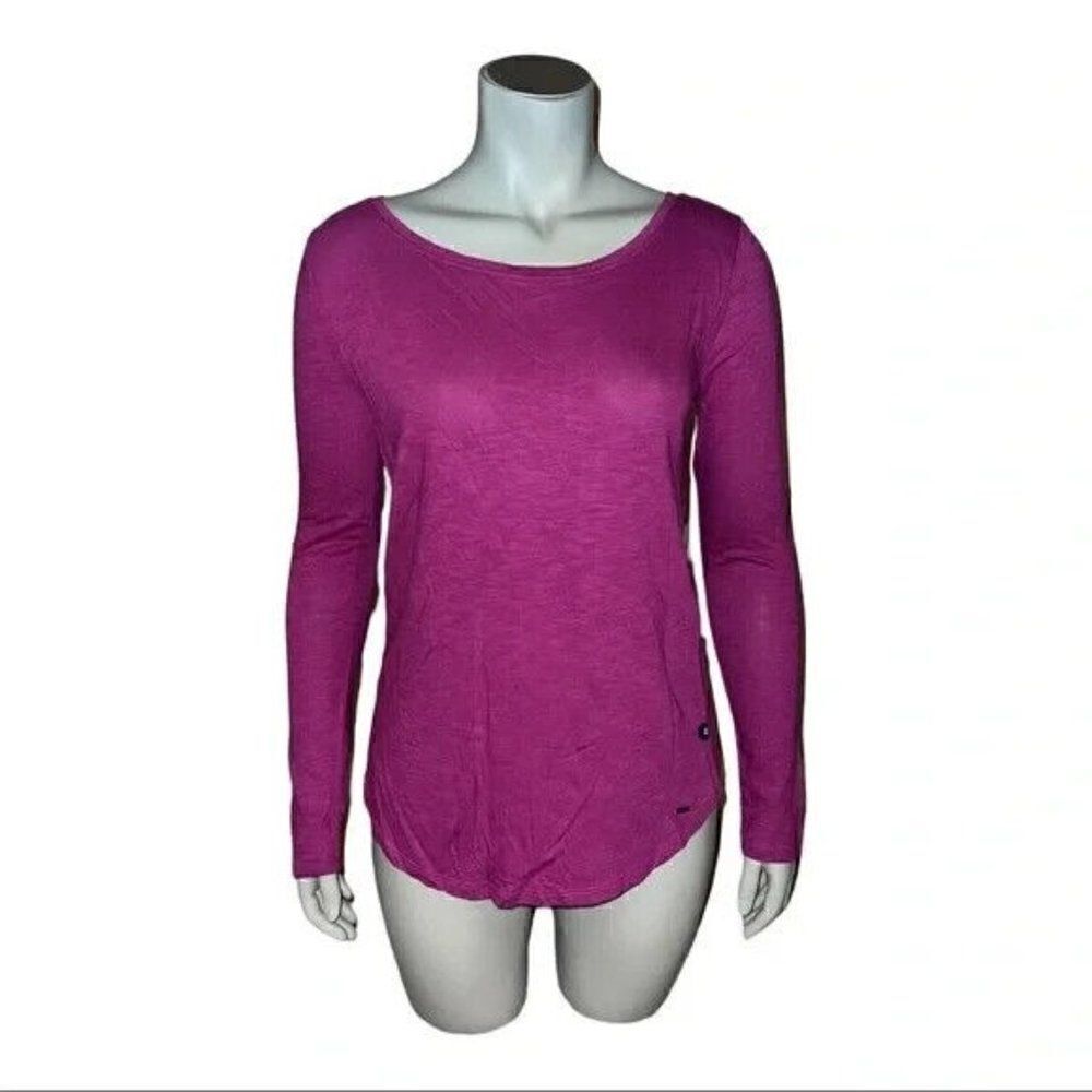 Hollister Women's Purple Cut Out Back Shirt Must Have Collection Medium NWT